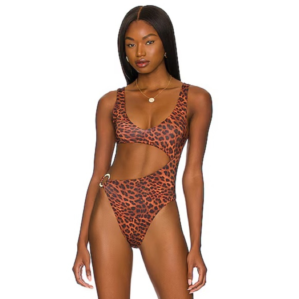 NWT Monday Swimwear St. Barths One Piece in Dark Jaguar